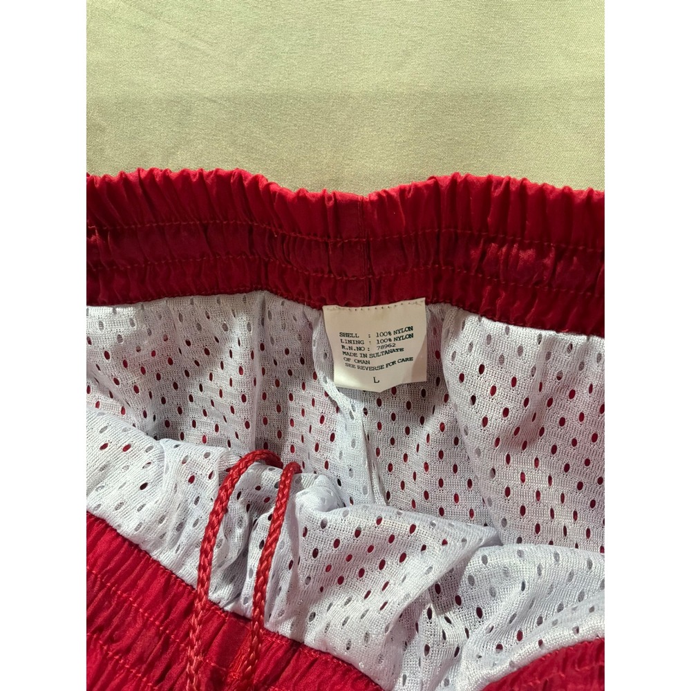 Vintage‎ Wisconsin Badgers Red Nylon Windbreaker Track Pants Mens Large Bucky - Picture 3 of 9